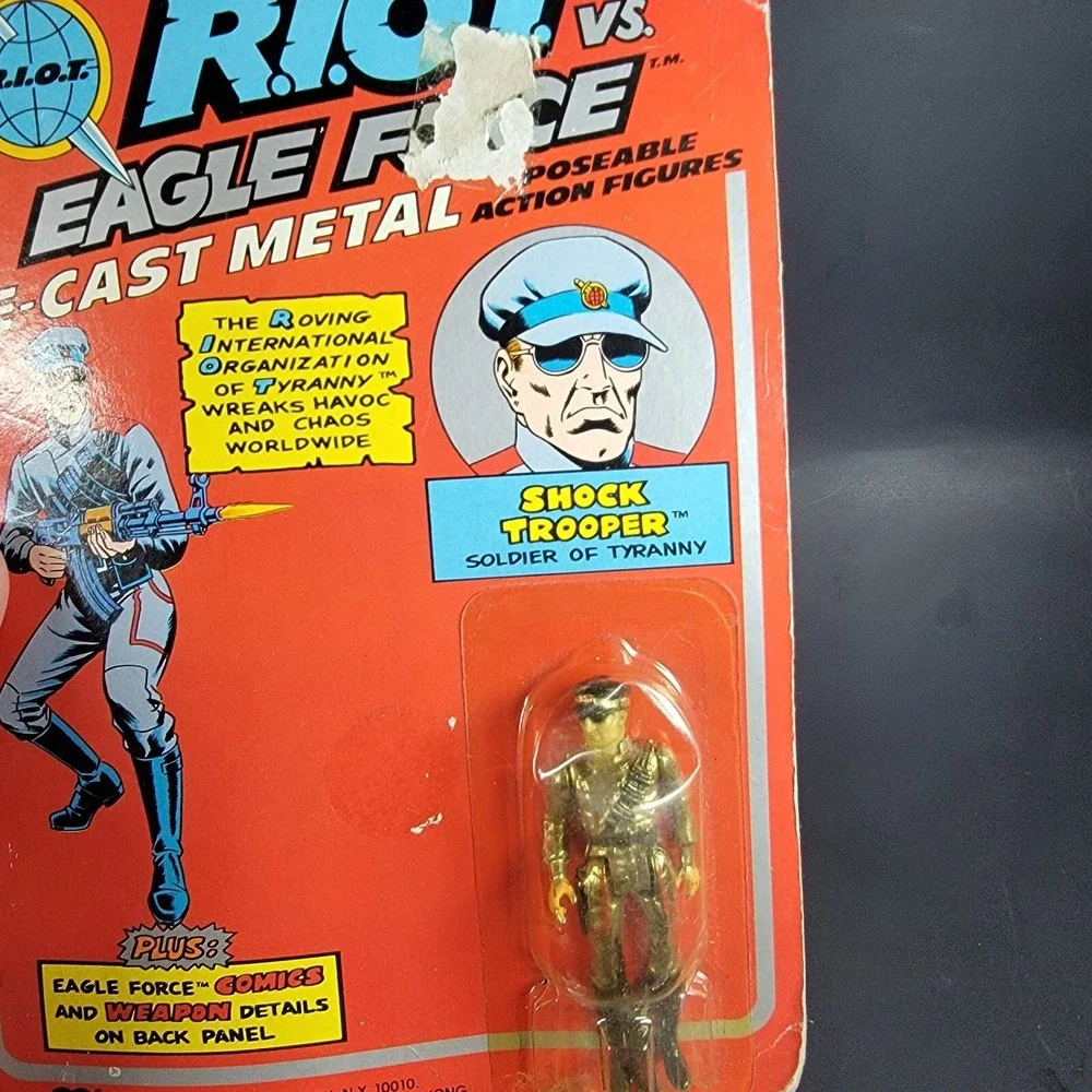 Mego Eagle Force Shock Trooper Soldier MOC 1981‎ Diecast Riot